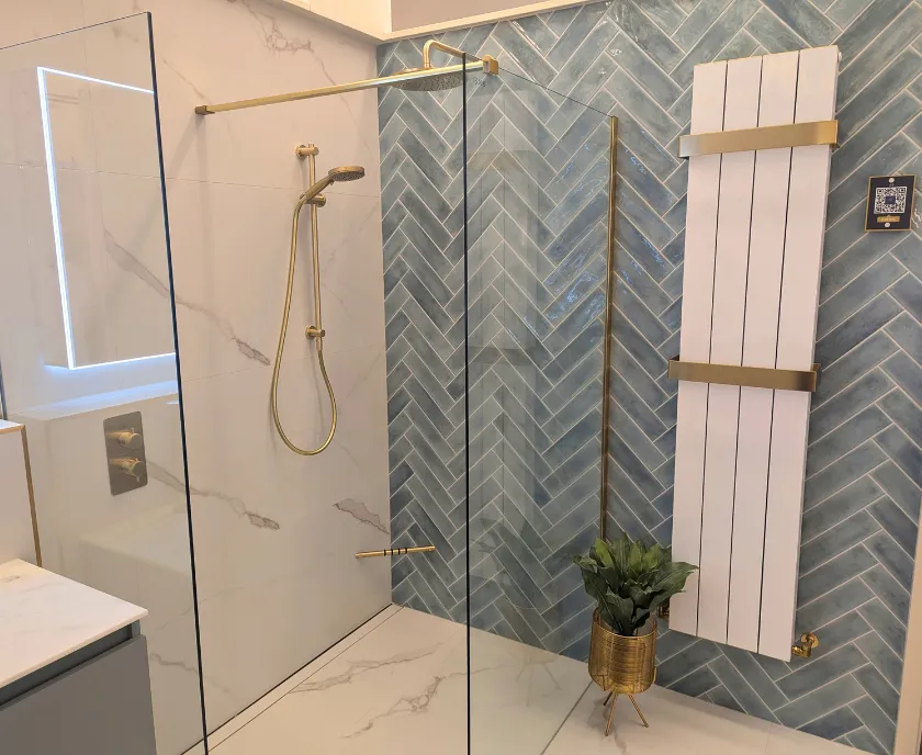 Illuminated Texture & Recessed Storage